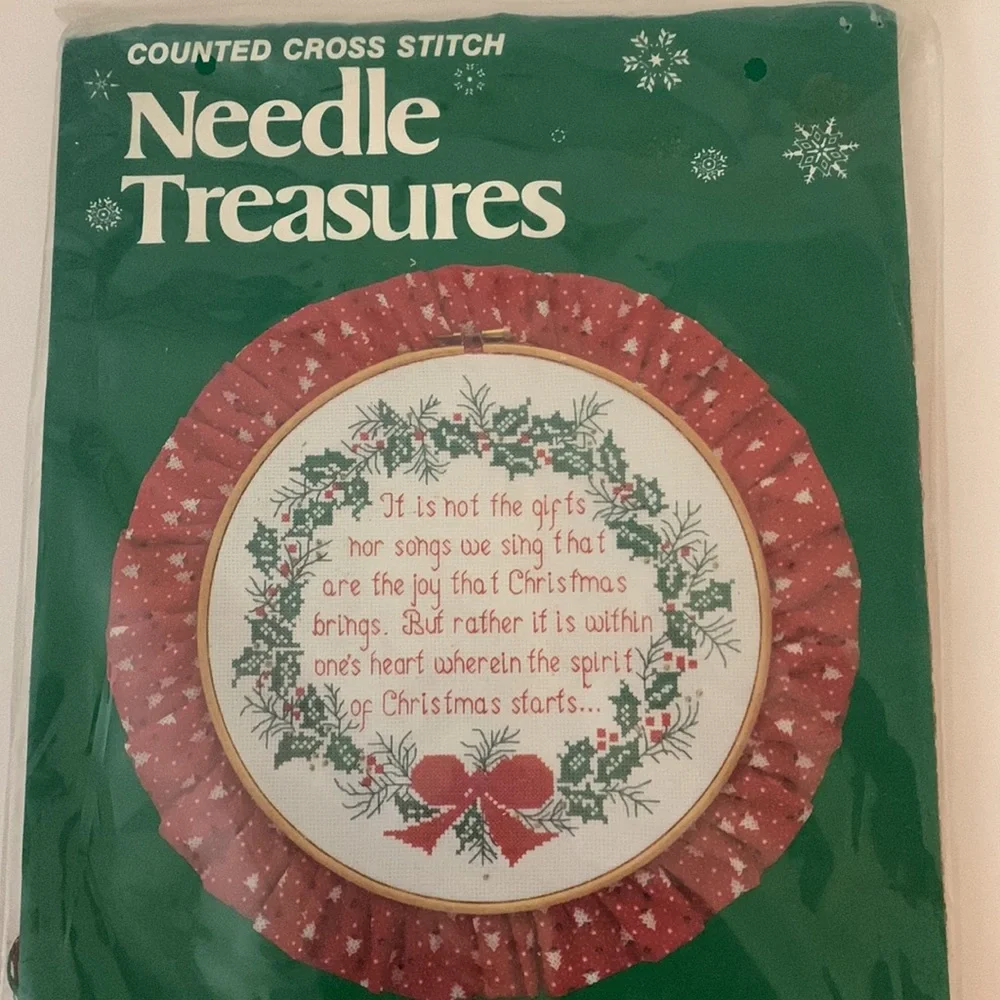 VTG Needle Treasures Spirit of Christmas Counted Cross Stitch Kit Marcia Harris